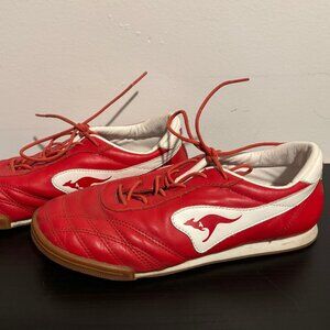 KangaROOS VINTAGE leather sneakers women's size 7.5 RED